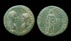 Moesia Inferior, Markianopolis, Macrinus and Diadumenian, Asclepius reverse Sold!